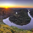 Sonnenaufgang an der Saarschleife