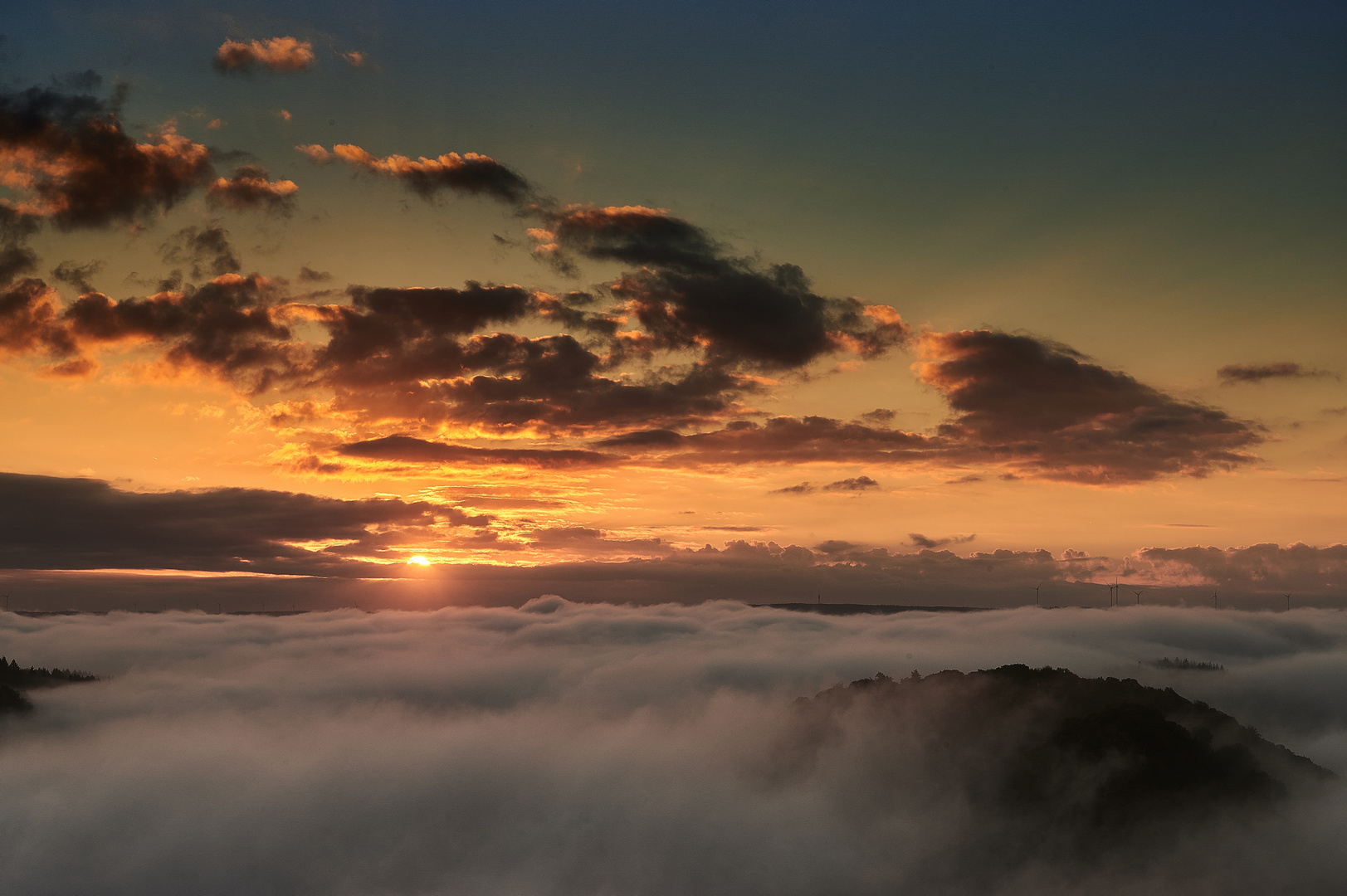 Sonnenaufgang an der Saarschleife