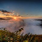 Sonnenaufgang an der Saarschleife