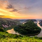 Sonnenaufgang an der Saarschleife