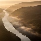 Sonnenaufgang an der Saarschleife