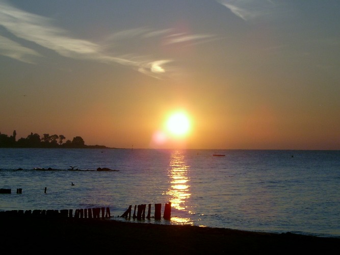 Sonnenaufgang an der See