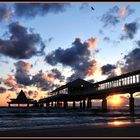 Sonnenaufgang an der Seebrücke Heringsdorf