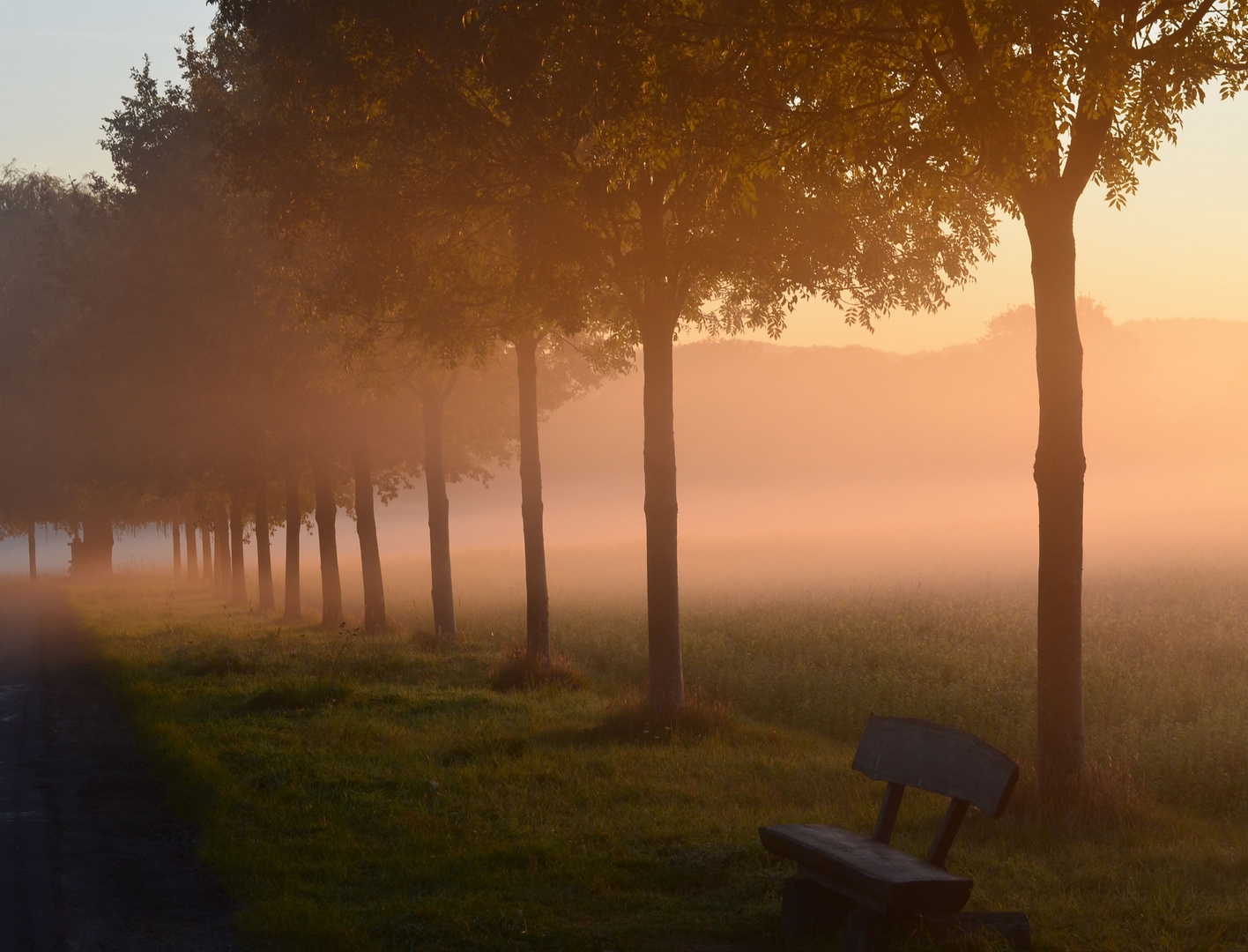 Sonnenaufgang an der Sieg