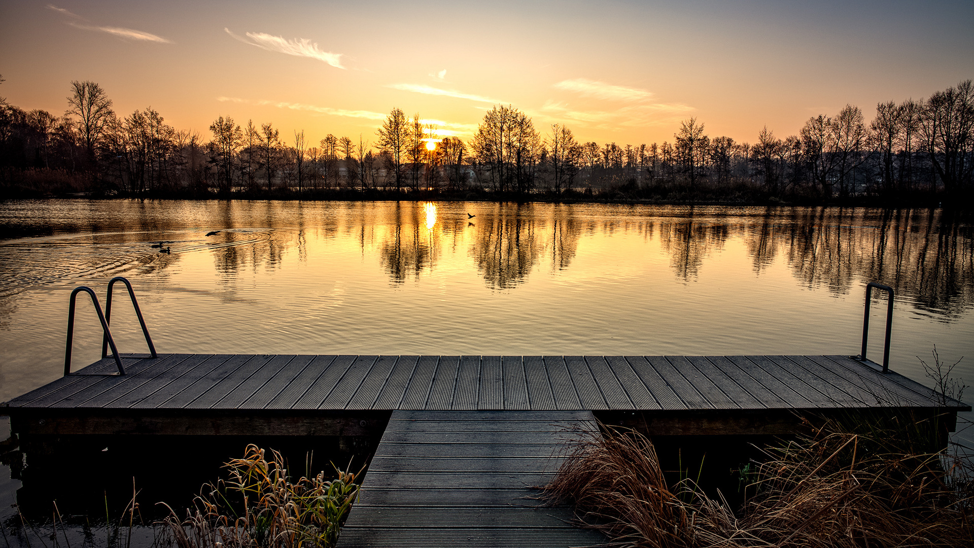 Sonnenaufgang an der Spree bei Beeskow