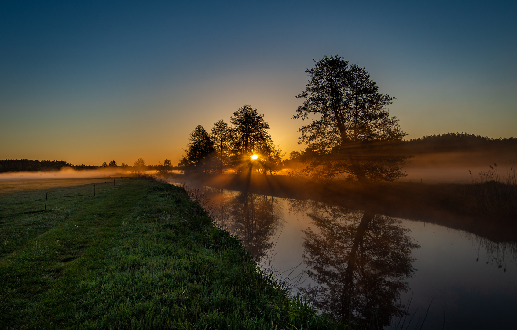 Sonnenaufgang an der Stepenitz