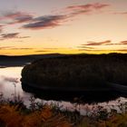 Sonnenaufgang an der Talsperre Eibenstock