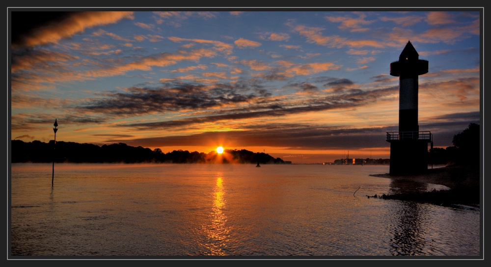 Sonnenaufgang an der Unterweser