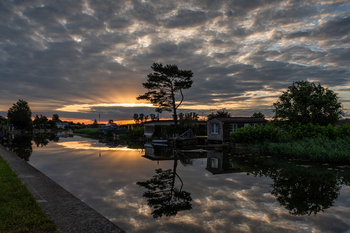 Sonnenaufgang an der Warnow