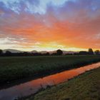 Sonnenaufgang an der Weschnitz (Lorsch / Heppenheim)