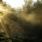 Sonnenaufgang an der Wurm (bei Aachen)