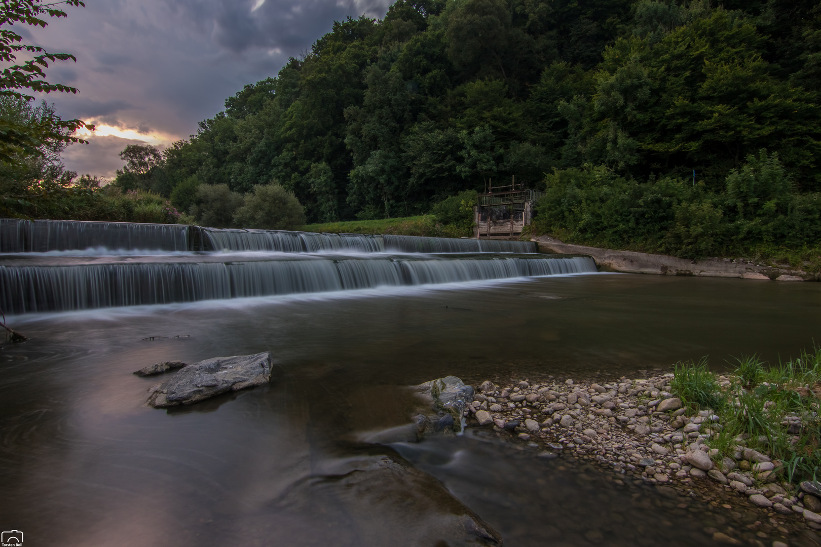 Sonnenaufgang an der Wutach in Lauchringen