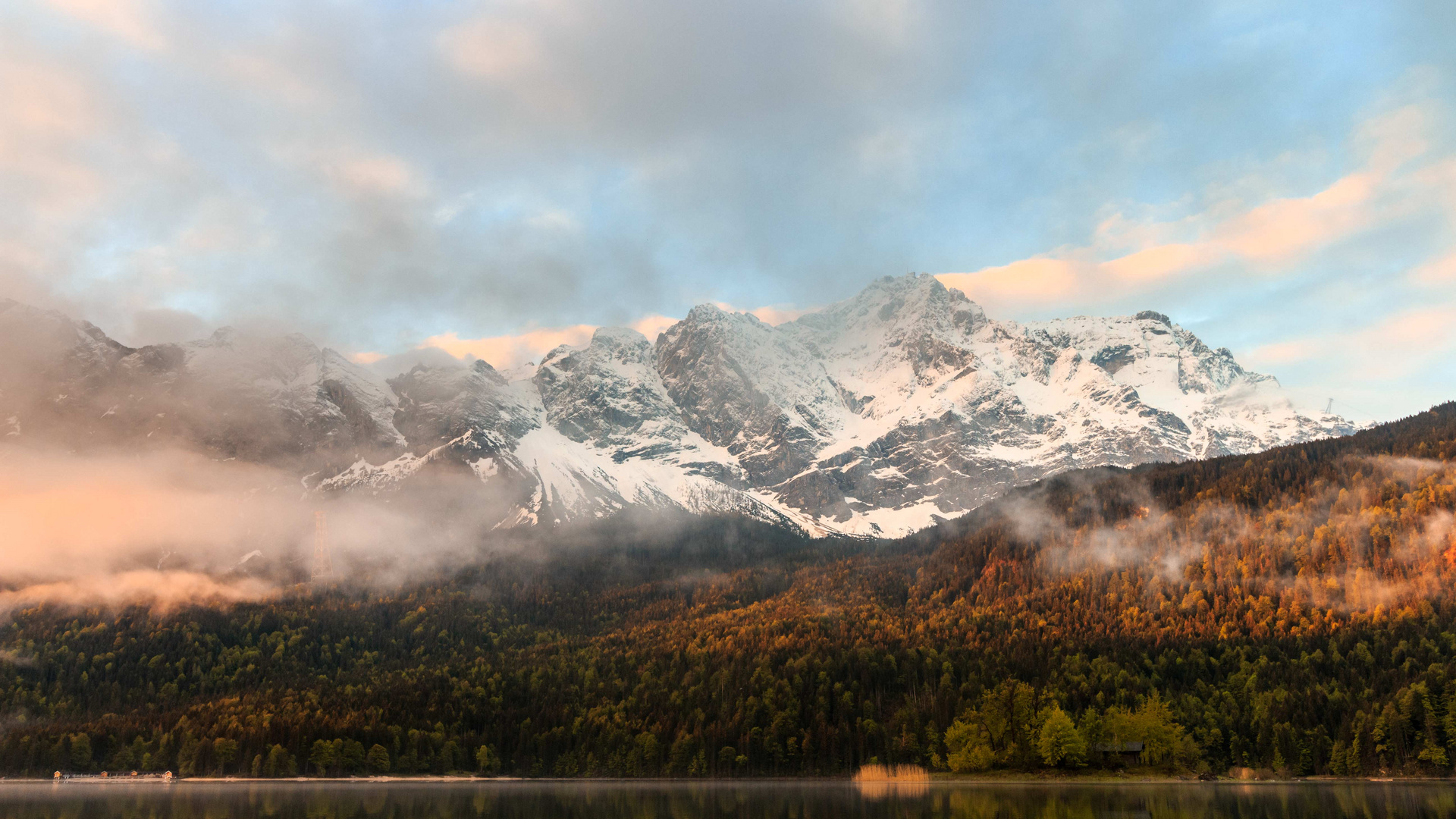 Sonnenaufgang an der Zugspitze