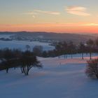 Sonnenaufgang an einem herrlichen Wintermorgen