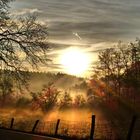 Sonnenaufgang an einem Wintermorgen