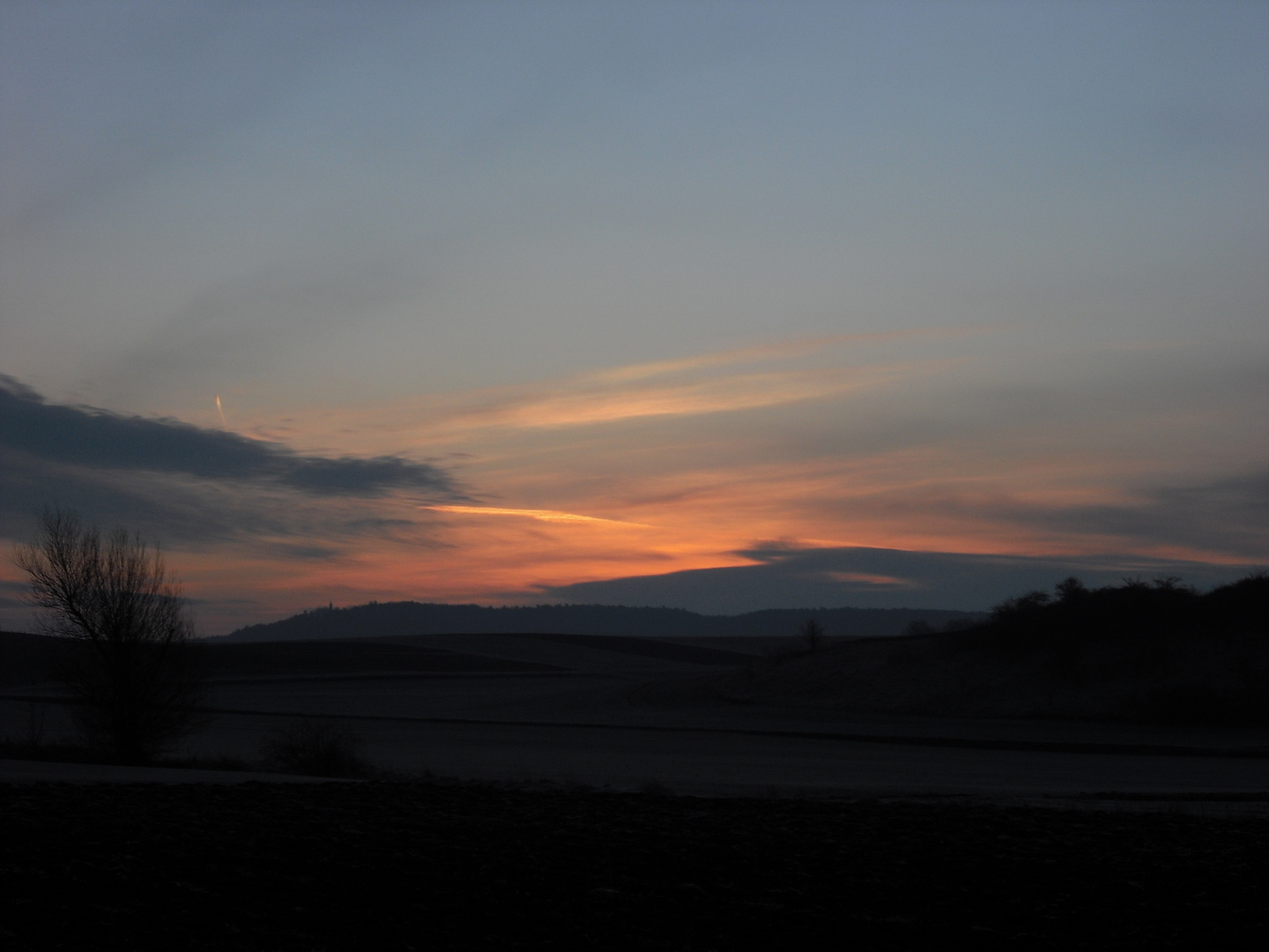 Sonnenaufgang Anfang März