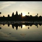 Sonnenaufgang Angkor Wat am 4.11.2005