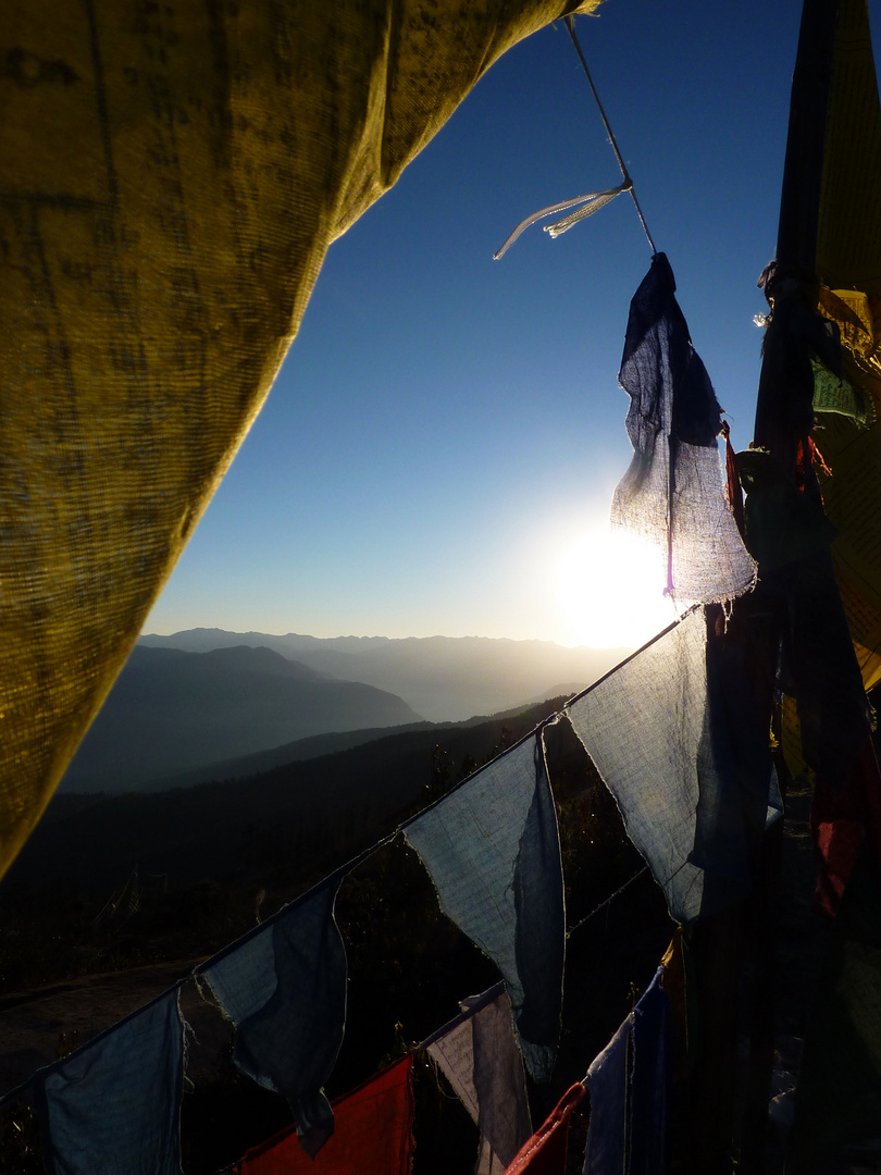 Sonnenaufgang auf 4000m