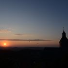 sonnenaufgang auf burg gleiberg