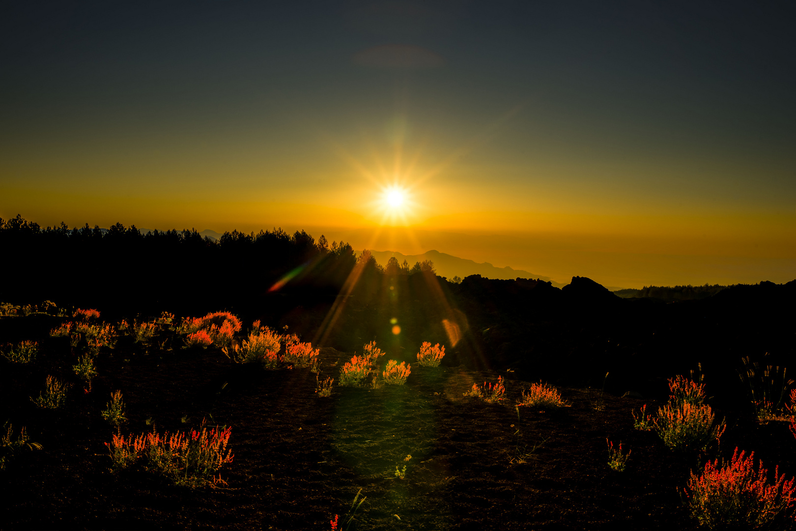 Sonnenaufgang auf dem Ätna