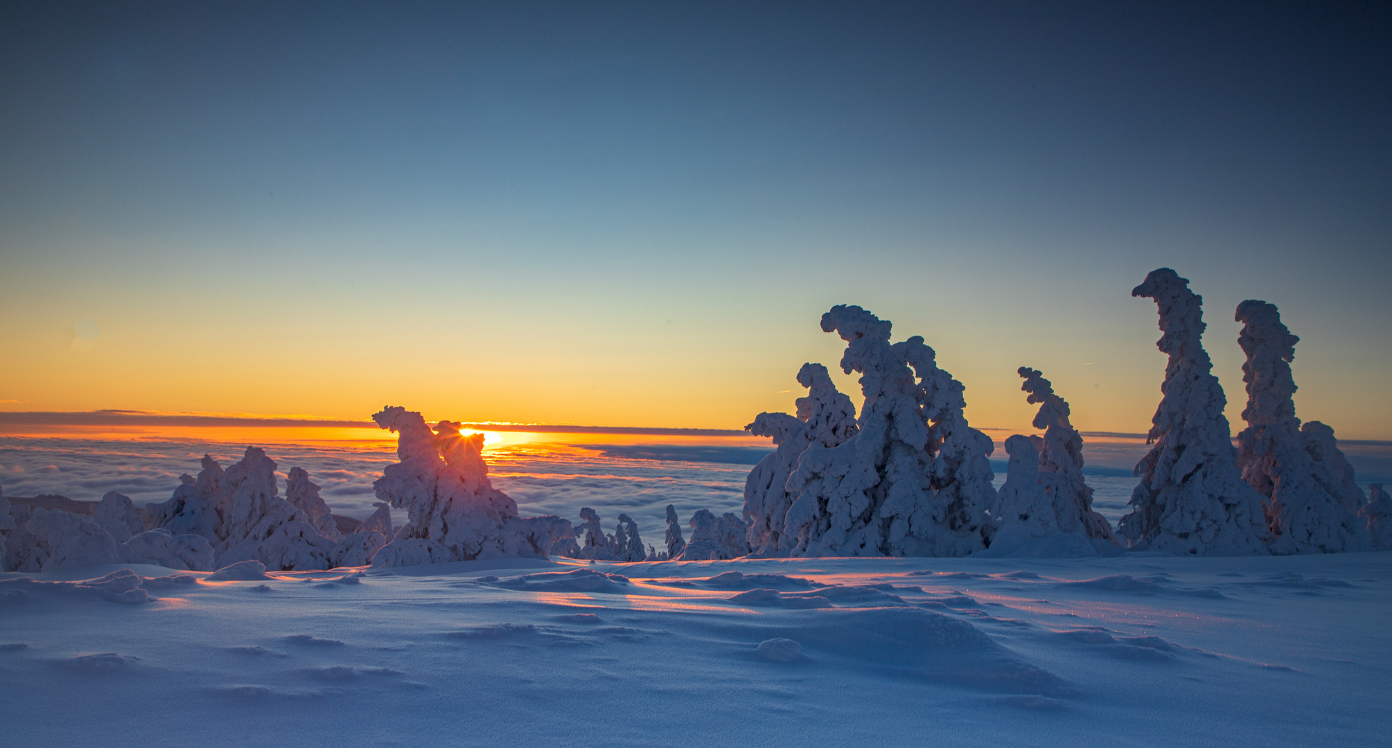 Sonnenaufgang auf dem Brocken