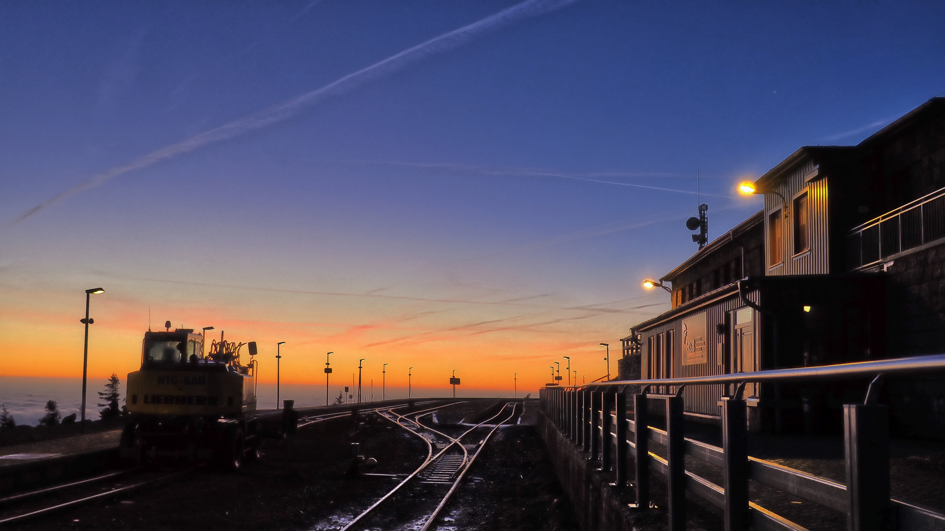 Sonnenaufgang auf dem Brocken im Harz