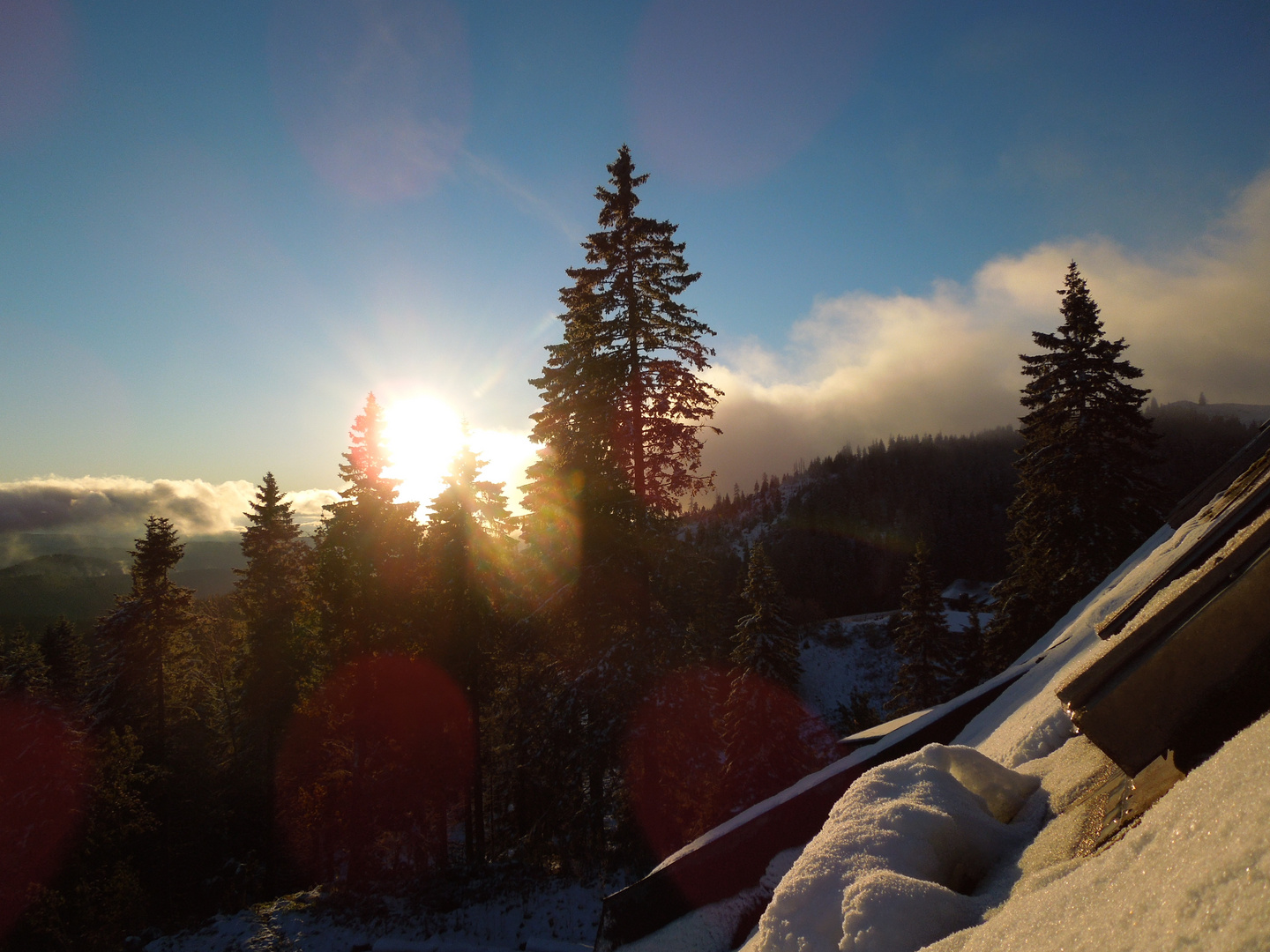 Sonnenaufgang auf dem Feldberg