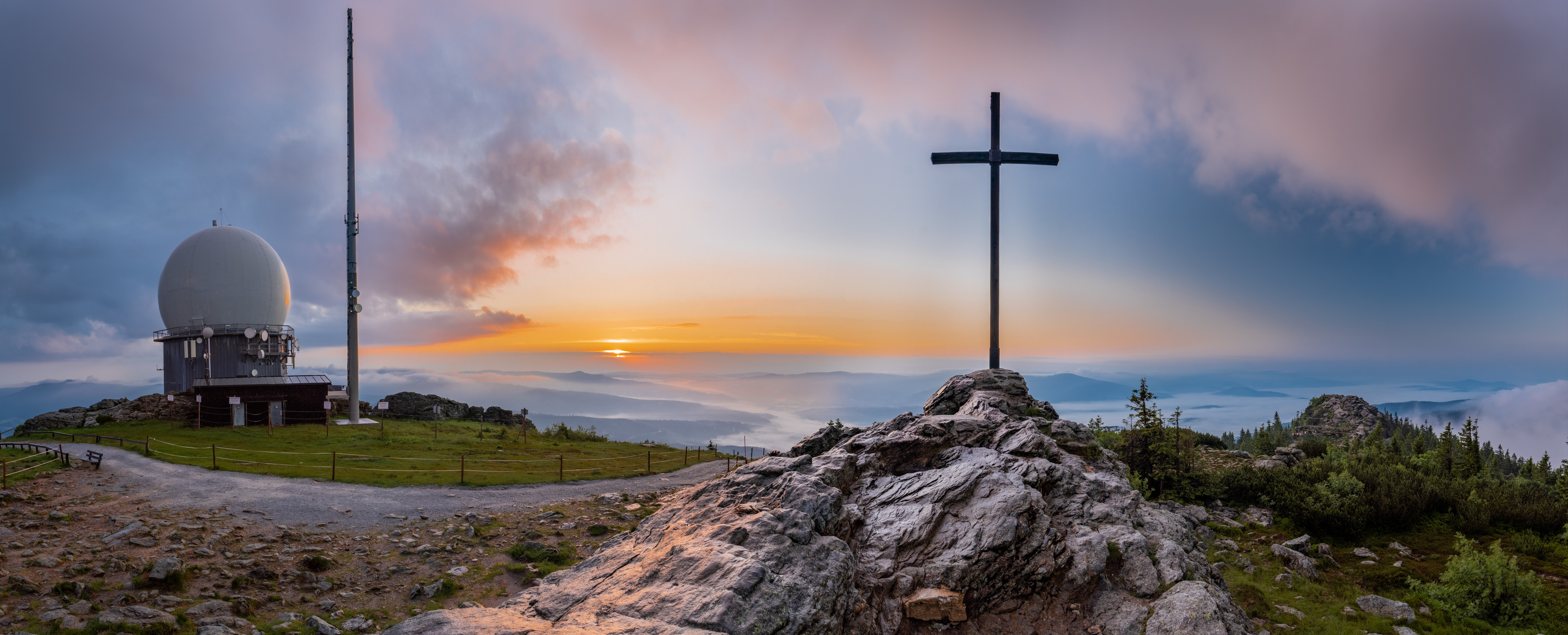 Sonnenaufgang auf dem Großen Arber 