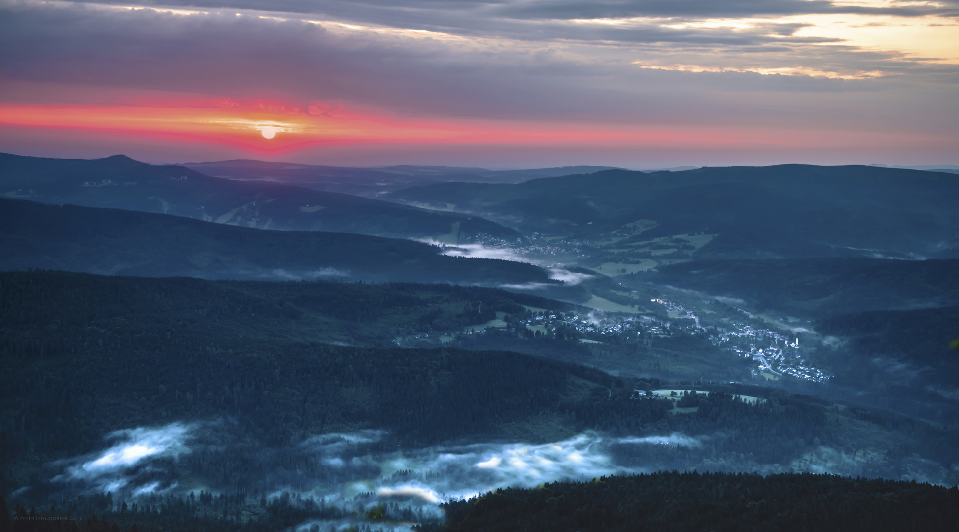 Sonnenaufgang auf dem Großen Arber