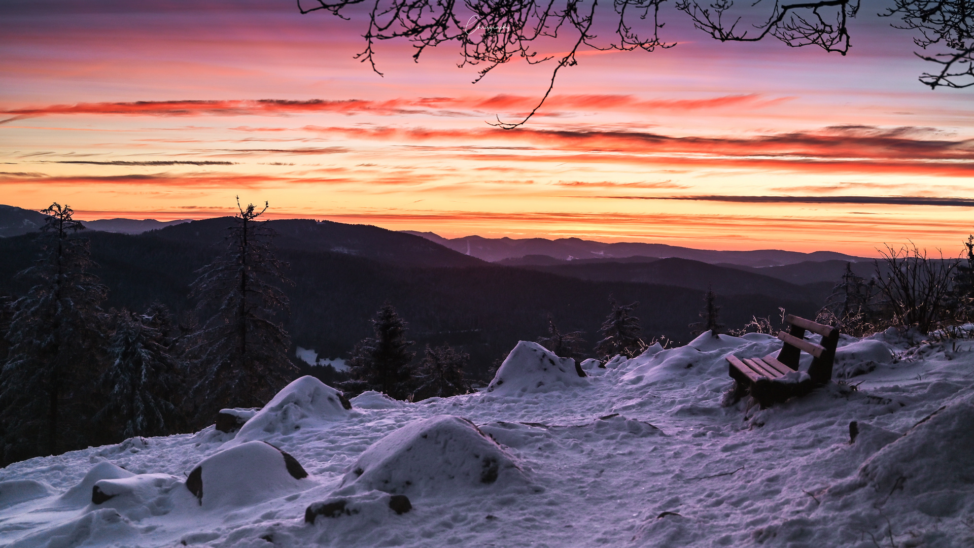 Sonnenaufgang auf dem Hochblauen