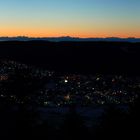 Sonnenaufgang auf dem höchsten Berg der Schwäbischen Alb