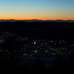 Sonnenaufgang auf dem höchsten Berg der Schwäbischen Alb