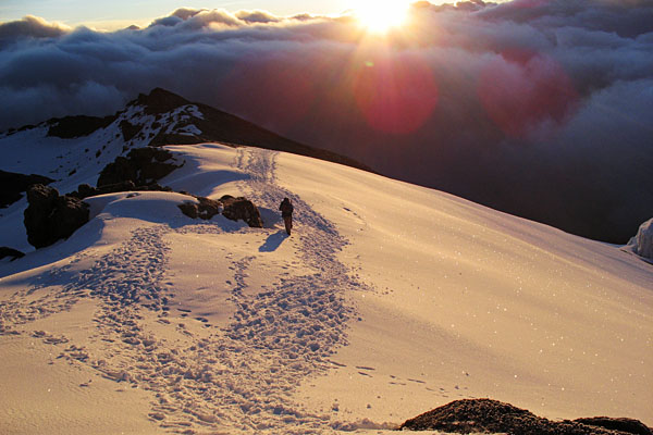 Sonnenaufgang auf dem Kilimanjaro