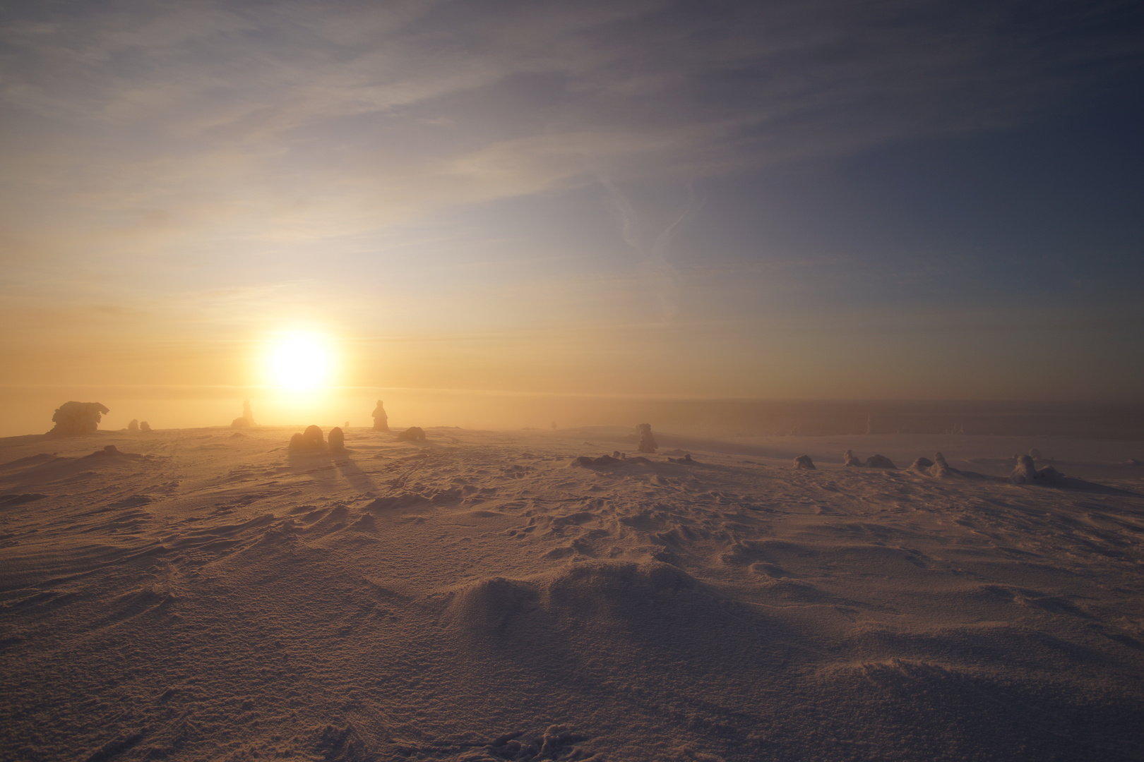 Sonnenaufgang auf dem Kuertunturi