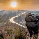 Sonnenaufgang auf dem Lilienstein