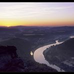 Sonnenaufgang auf dem Lilienstein