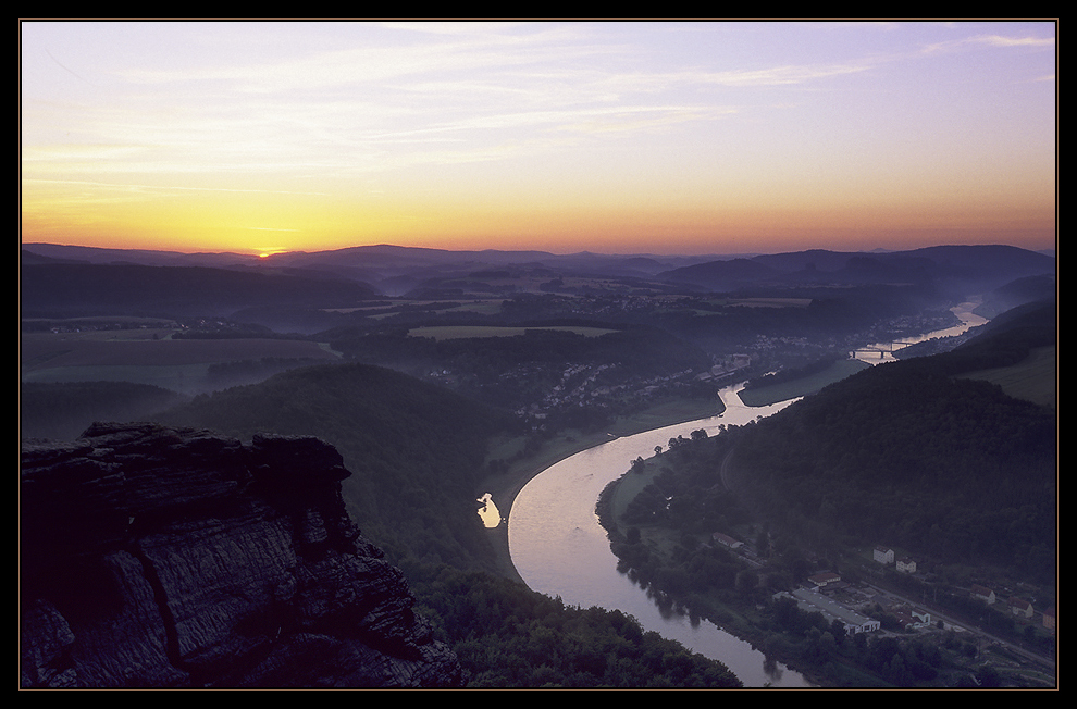 Sonnenaufgang auf dem Lilienstein