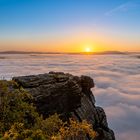 Sonnenaufgang auf dem Lilienstein