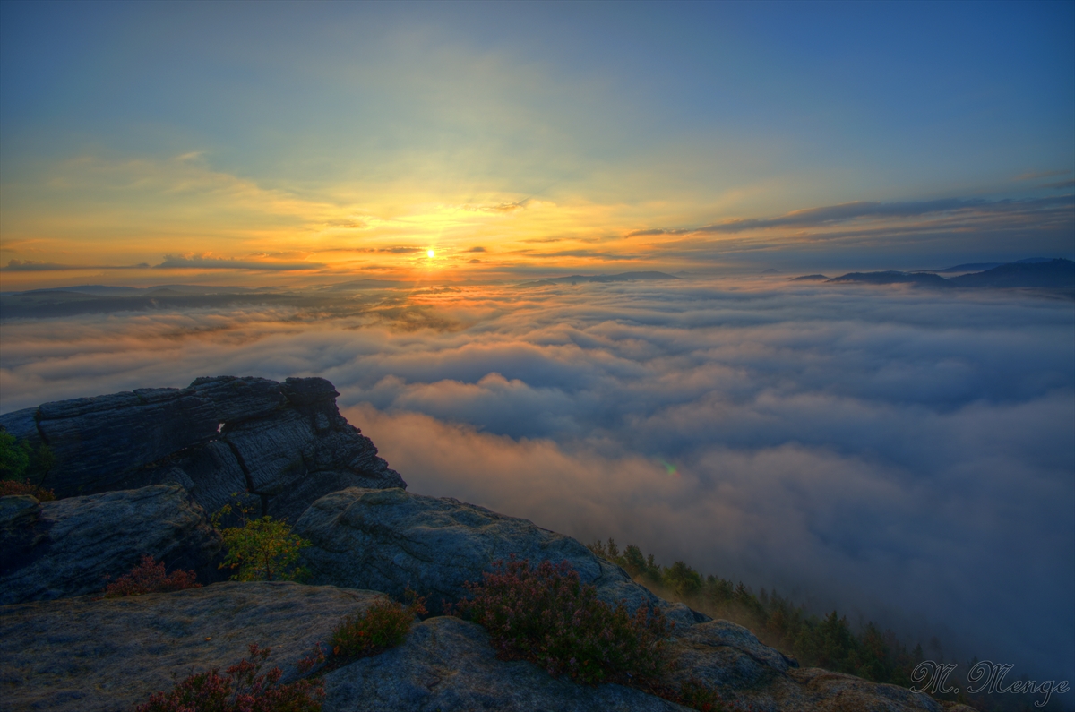 Sonnenaufgang auf dem Lilienstein