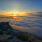 Sonnenaufgang auf dem Lilienstein