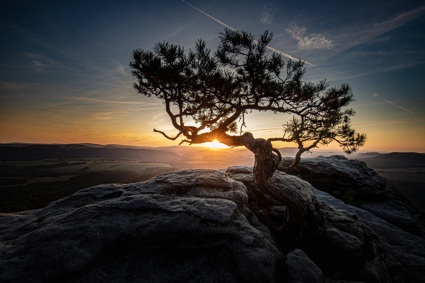 Sonnenaufgang auf dem Lilienstein