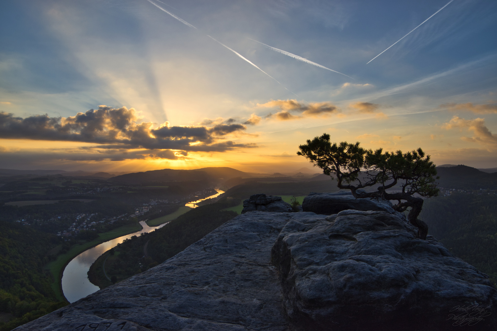 Sonnenaufgang auf dem Lilienstein