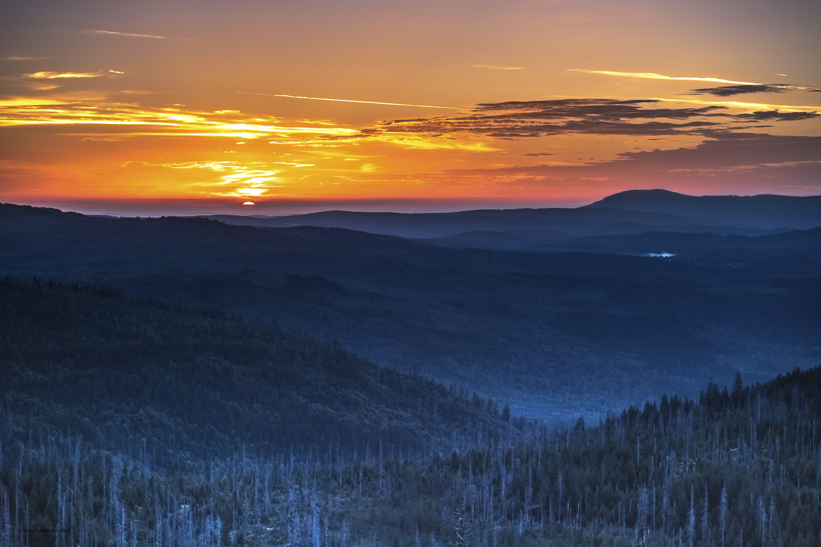 Sonnenaufgang auf dem Lusen ....