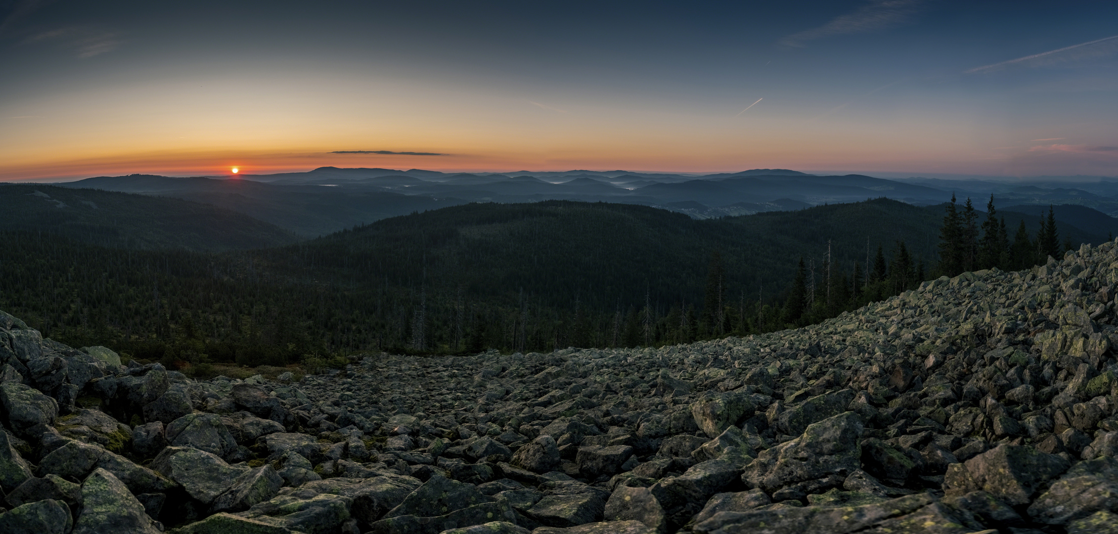 Sonnenaufgang auf dem Lusen...