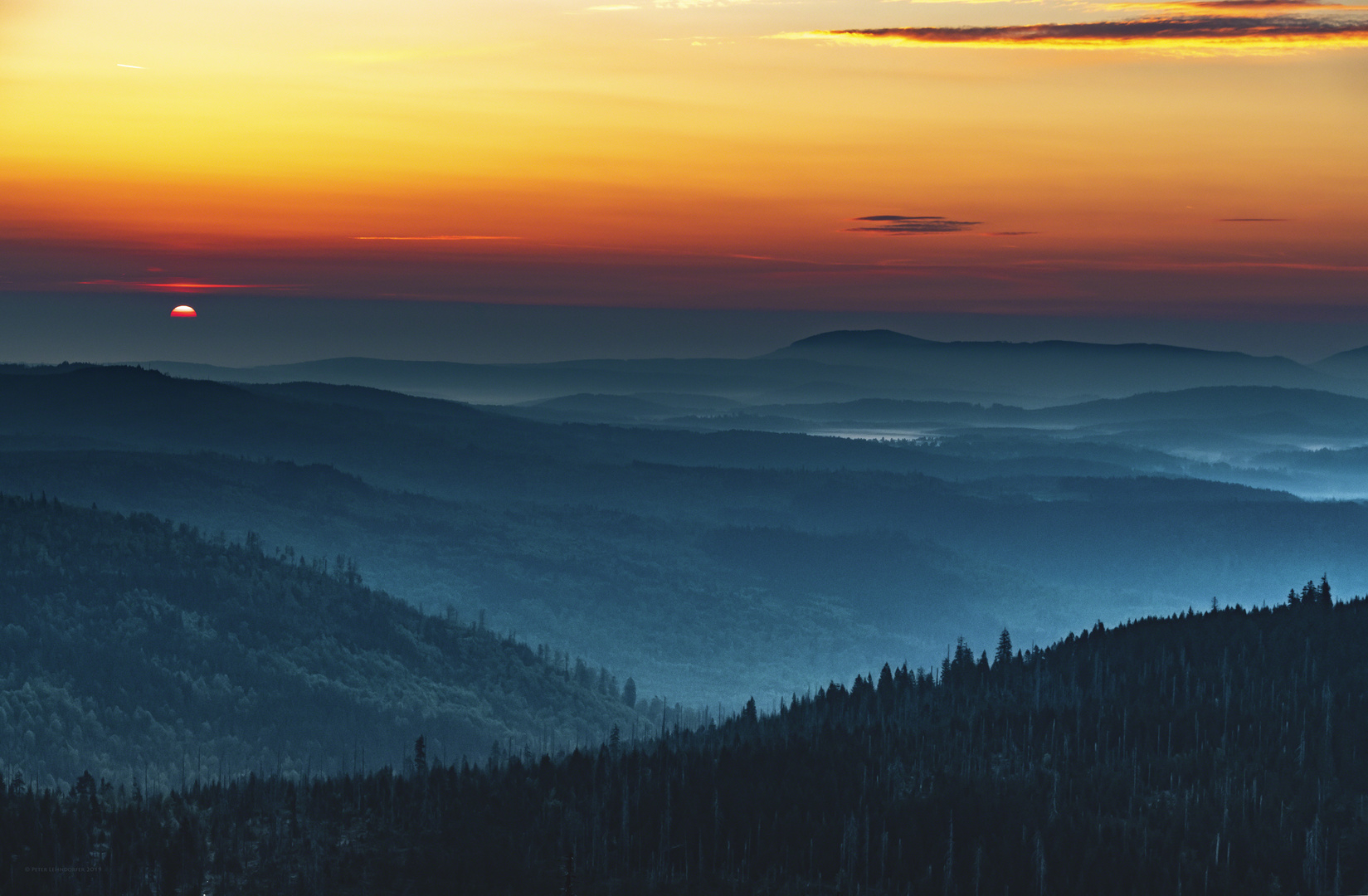 Sonnenaufgang auf dem Lusen