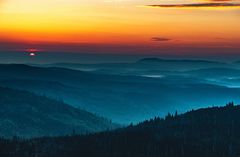 Sonnenaufgang auf dem Lusen