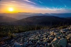 Sonnenaufgang auf dem Lusen