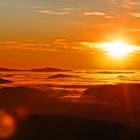 Sonnenaufgang auf dem Lusen im Bayerwald