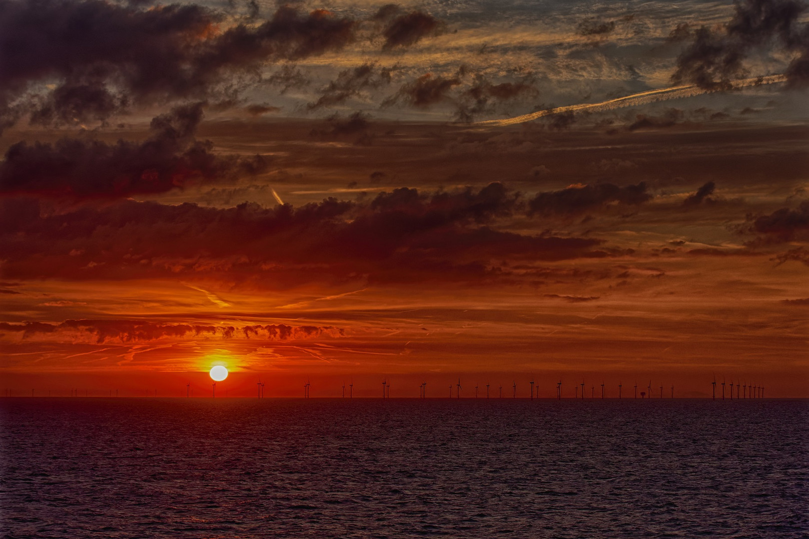 Sonnenaufgang auf dem Meer