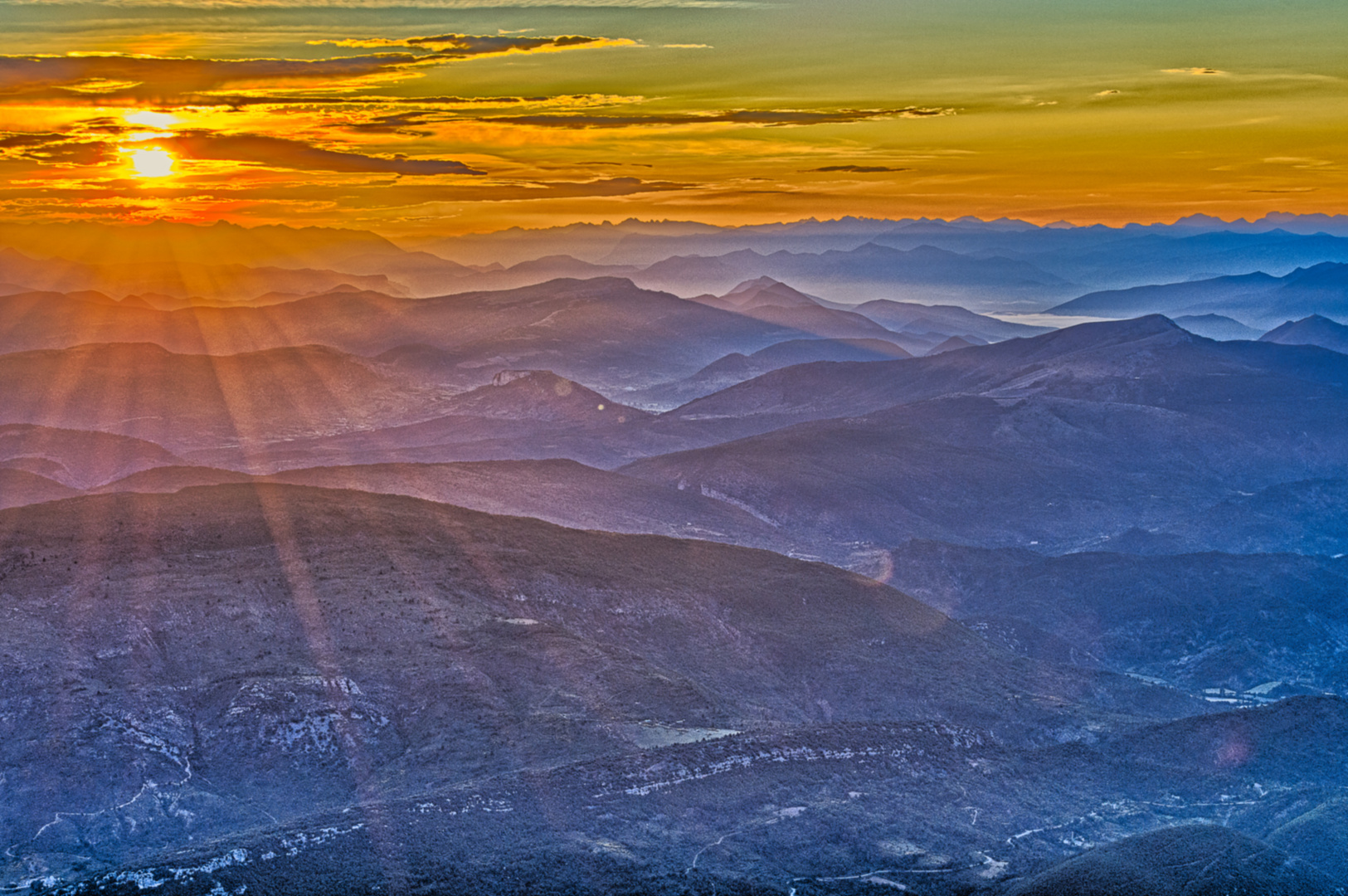 Sonnenaufgang auf dem Mont Ventoux